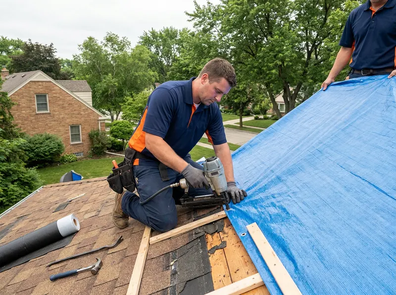 Emergency Roof Tarping in Bayside, WI