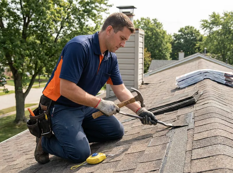 Storm Damage Roof Repair in Bayside, WI